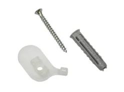 Gardinia Gardinenschienen^Deckenträger für Aluminium-Vorhangschiene 1-läufig Weiß 2-er Pack