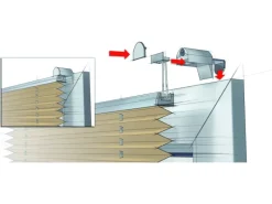 Gardinia Plissees^EasyFix Thermo-Plissee mit 2 Bedienschienen 50 cm x 130 cm