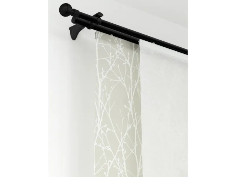 Gardinia Endstück Chicago Kugel für Ø 20 mm Schwarz-Matt 2-er Pack