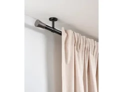 Gardinia Gardinenstange Denver Ø 25 mm 240 cm Schwarz Matt