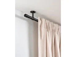 Gardinia Gardinenstange Denver Ø 25 mm 240 cm Schwarz Matt