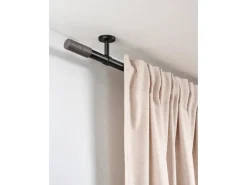 Gardinia Gardinenstange Denver Ø 25 mm 240 cm Schwarz Matt