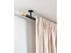 Gardinia Gardinenstange Denver Ø 25 mm 240 cm Schwarz Matt