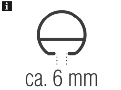 Gardinia Plissees|Gardinenschienen^Gardinenstange Memphis mit Innenlauf I Ø 16 mm 240 cm