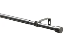 Gardinia Gardinenstangen-Set Kos Ø 16/19 mm Ausziehbar 120-210 cm Edelstahl