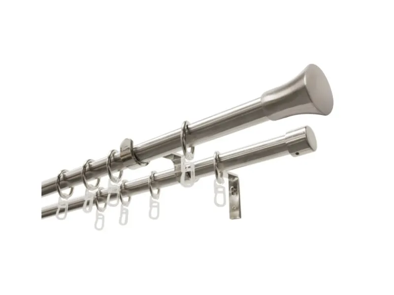 Gardinia Gardinenstangen-Set Konus mit Innenlauf II Ø 16/19 mm 120 cm - 210 cm