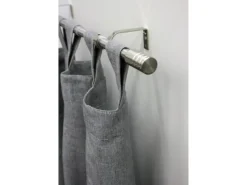 Gardinia Gardinenstangen-Set Zylinder Ø 16/19 mm Edelstahloptik 190 cm - 340 cm