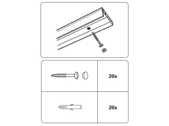 Gardinia Vorhänge|Gardinen^Holzschrauben Verzinkt 20-er Pack