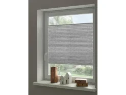 Gardinia Plissees^Plissee Concept zum Klemmen 100 % Recycling Stoff 90 cm x 130 cm Grau