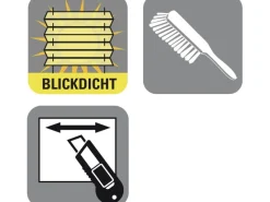 Gardinia Plissees^Plissee Concept zum Klemmen 100 % Recycling Stoff 90 cm x 130 cm Grau