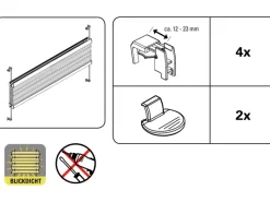 Gardinia Plissees^Plissee Concept zum Klemmen Lissy 50 cm x 130 cm Weiß