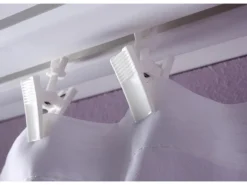 Gardinia Vorhänge|Gardinen^Rollringe mit Klammer Weiß 20-er Pack