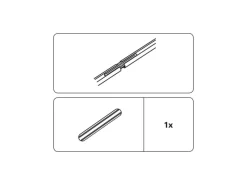 Gardinia Vorhänge|Gardinenschienen^Schienenverbinder für Vorhangschiene 13mm Transparent