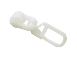 Gardinia Vorhänge|Gardinenschienen^T-Rollringe mit Faltenlegehaken Weiß 20-er Pack