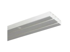 Gardinia Türvorhänge^Vorhangschiene 2-läufig Slim Line Weiß 250 cm