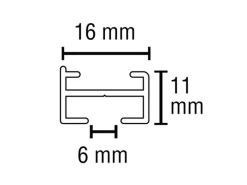 Gardinia Plissees^Vorhangschienen-Set Lucy 1-läufig 200 cm