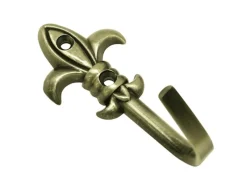 Gardinia Zierhaken Lilie Messing-Brüniert 5,5 cm