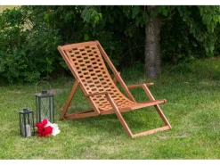 Merxx Kissen^Gartenliegestuhl Aurora Natur inkl. Kissen