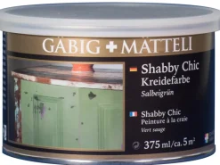 Kreativfarben^Gäbig+Mätteli Shabby Chic Kreidefarbe Salbeigrün matt 375 ml