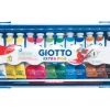 Bastelfarben^Giotto Extra Fine Plakatfarben-Set 1 Pinsel verschiedene Farben 12 Stück 12 ml