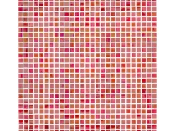 Vasen|Mosaik^Glasmosaikmatte Mini Red 29,6 cm x 29,6 cm