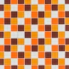 Glasmosaikmatte Simpli Orange-Braun-Mix groß 30 cm x 30 cm