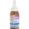 Bastelkleber^Glitterglue Flasche 60 ml Dosierverschluss Hellgold