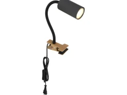 Globo Weitere Regale^Klemmstrahler Robby 1-flammig Graphit Dunkel 290 x 100 x 415 mm