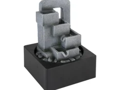 Globo Zimmerbrunnen^LED-Brunnen Fontana 1-flammig Anthrazit 180 x 180 x 240 mm