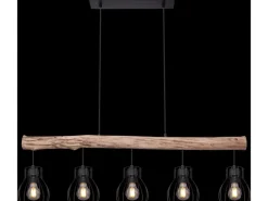 Globo Pendelleuchte Mina Metall Schwarz