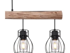 Globo Pendelleuchte Mina Metall Schwarz