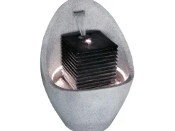 Dobar Zimmerbrunnen^Großer Design-Gartenbrunnen in Ei-Form 49,5 cm x 49,5 cm x 66,5 cm