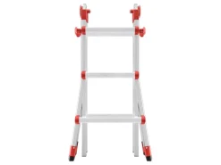 Hailo Alu-Multifunktionsleiter M80 Aluminium 135 cm x 49 cm x 88 cm