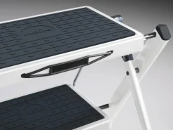 Hailo Leitern^Klapptritt Mini Weiß-Anthrazit