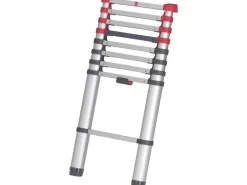 Hailo Leitern^Sicherheits-Teleskopleiter FlexLine 260 Aluminium 9-stufig bis 150 kg