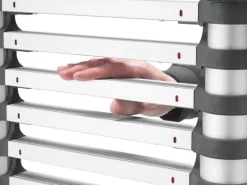 Hailo Leitern^Sicherheits-Teleskopleiter FlexLine 260 Aluminium 9-stufig bis 150 kg