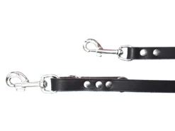 Heim Hunde-Vorführleine Softleder Breite 20 mm Länge 240 cm Braun