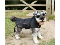 Heim Hundebedarf^RAC Regenmantel mit Vlies Gr. M Rückenlänge 41 cm Schwarz