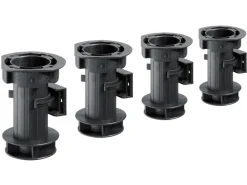 Hettich Schränke^Sockel-Verstellfuß-Set Ø 25 mm x 100 mm inkl. Klips