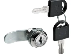 Hettich Zylinderhebelschloss gekröpfter Riegel Ø 19 mm Stahl Vernickelt 1 Stück