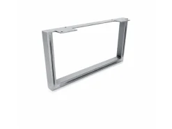 Klarlacke^HEVVA Möbelbein GRAZ 20 cm Hoch 40 cm Tief 1 Stück Rohstahl-Klarlack