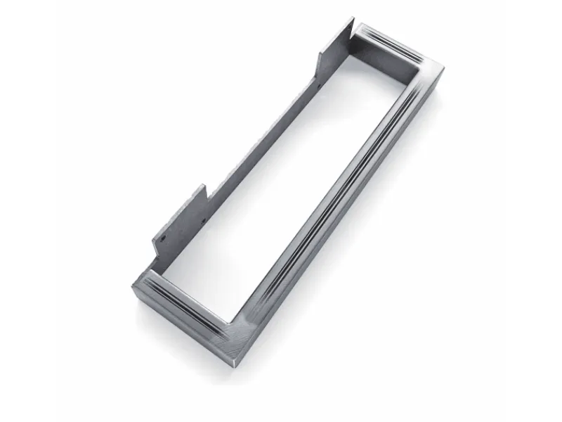 Klarlacke^HEVVA Möbelbein GRAZ 15 cm Hoch 30 cm Tief 1 Stück Rohstahl-Klarlack