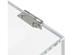 Vitrinen^HMF 46919 Acryl Spendenbox Schloss 15 x 15 x 15 cm DIN A6 Transparent