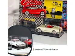 Vitrinen^HMF 46806 Acryl Vitrine Schaukasten für Modellautos Figuren 32 x 28 x 20 cm Transparent