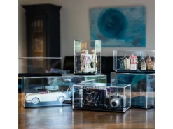 HMF 46805 Acryl Vitrine Schaukasten für Modellautos Figuren 50 x 16 x 18 cm Transparent