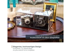 HMF 46811 Acryl Vitrine Schaukasten für Modellautos Figuren 14 x 14 x 22 cm Transparent