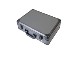 HMF 14502-02 Alu Transportkoffer Kamerakoffer Aufbewahrungskoffer Individuelle Facheinteilung 46 x 15 x 33 cm