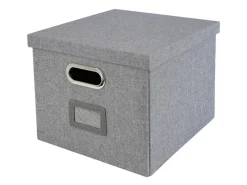 Aufbewahrung^HMF 250473-12 Aufbewahrungsbox Deckel DIN A4 Hängeregister Kallax 33 x 37 x 28 cm