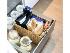 Aufbewahrung^HMF 37242 Aufbewahrungskorb Faltbarer Korb Geflochten Wasserhyazinthe Seegras Größe M 32 x 23 x 20 cm 2er Set