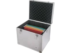 HMF 14812-02 Hängeregister Box Alukoffer DIN A4 Hängemappen 41 x 33 x 36 cm